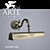 Elegant Bronze Sconce Illuminates 3D model small image 1