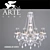 Elegant White Chandelier: ARTE LAMP A8888LM-8WH 3D model small image 1