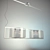 Lirio Clarus Hanging and Floor Lamp Set 3D model small image 2