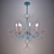 Blue Wave 54-Light Chandelier 3D model small image 1