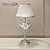 Elegant Marika Odeon Light: White Textile Shade 3D model small image 1