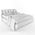 LOUIS Ulivi King Size Bed 3D model small image 3