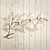 Elegant Metal and Glass Candle Branch 3D model small image 1