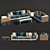 Elegant Comfort: Modern Living Sofa 3D model small image 1