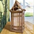 Vintage Japanese Wooden House Lamp 3D model small image 2