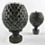 Decorative Cone Candlestick 3D model small image 1