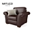 Natuzzi Inga: Perfectly Crafted Armchair 3D model small image 1