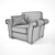 Natuzzi Inga: Perfectly Crafted Armchair 3D model small image 3