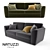 Natuzzi Armando: Exceptional Sofa for Stunning Visualizations 3D model small image 1