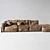 Vintage Modular Sofa Set 3D model small image 2