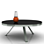 Sleek Scandinavian Coffee Table 3D model small image 1