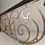 Elegant Iron Railings 3D model small image 2