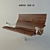 Outdoor Bench: Metal & Wood 3D model small image 1