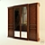 Elegant 4-Door Bristol Wardrobe 3D model small image 1