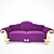 Kawsar Bako Classic Sofa 3D model small image 1