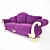 Kawsar Bako Classic Sofa 3D model small image 2