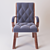 Elegant Upholstered Dining Chair 3D model small image 2