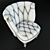 Classic Constantin Fabric Armchair: Elegant and Versatile 3D model small image 3