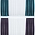 Modern Window Drapes: Corona & Vray 3D model small image 2