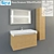 Roca Stratum Bathroom Furniture & Sink 3D model small image 1