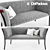 De Padova Smerlada: Sleek and Stylish Sofa 3D model small image 1