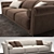 Lovely Longhi Loveluxe Sofa 3D model small image 2
