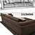 Lovely Longhi Loveluxe Sofa 3D model small image 3