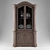 Antique Oak Silverware Cupboard 3D model small image 3