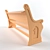 Church Pew: Traditional Seating Solution 3D model small image 2