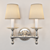 Polished Nickel Classic Library Sconce 3D model small image 2