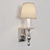 Polished Nickel Studio Sconce 3D model small image 2