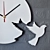 DidiArt "Dove" Acrylic Wall Clock (Red/Blue/Green/Orange/Black/White, 30x30 cm 3D model small image 3