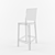 Crystal Clear Bar Stool | Philippe Starck | Kartell 3D model small image 1