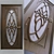 Elegant Stained Glass Door 3D model small image 1