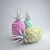 Elegant Porcelain Pineapple Decoration 3D model small image 1