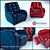 Versatile Forsight Armchair Recliner 3D model small image 1