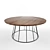 Sleek Mango Wood Coffee Table 3D model small image 1