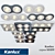 Seidy Modern Ceiling Lamp Series: Kanlux 3D model small image 1