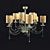 Elegant Spanish Chandelier 3D model small image 1