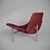 Modern Leather Armchair 3D model small image 2