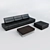 Modern 3-Seater Sofa 3D model small image 1