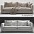 Flexform Magnum: Sleek and Spacious Sofa 3D model small image 1