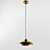 Elegant Copper Pendant Light 3D model small image 1