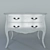 Sylvia Silver Leaf Chest: Elegant & Trendy 3D model small image 1