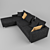Elegant Texture Sofa 3D model small image 2