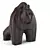 Modern Gorilla Statuette: Low-polygon Design 3D model small image 2