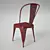 Vintage Industrial Style High Back chair 3D model small image 2