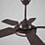 Bristol Marron Ceiling Fan - Modern Design 3D model small image 2