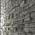 Massive Stone Wall 3.5x10.5m 3D model small image 3