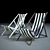 Mod 02 Deck Chair: Vibrant and Stylish 3D model small image 1